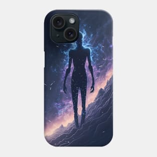 Enderman in Dark and Mysterious Landscape Phone Case