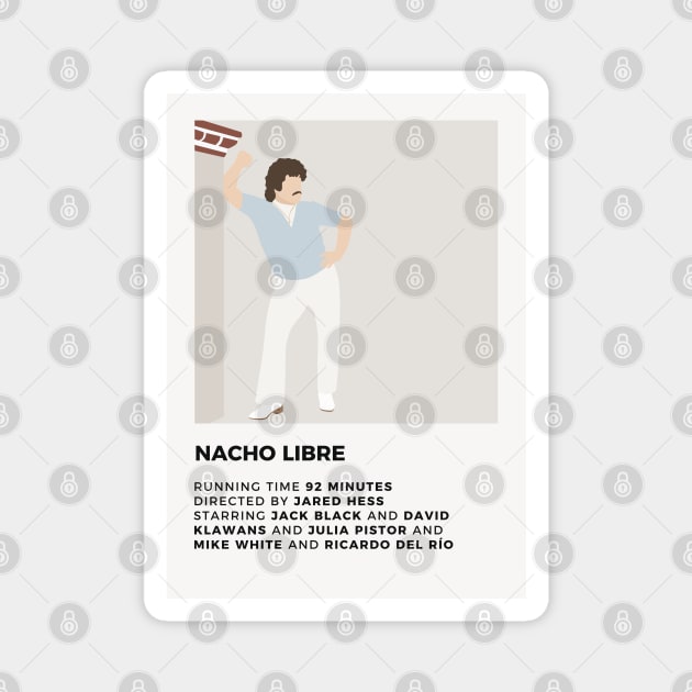 Nacho Libre Minimalist Poster Magnet by honeydesigns