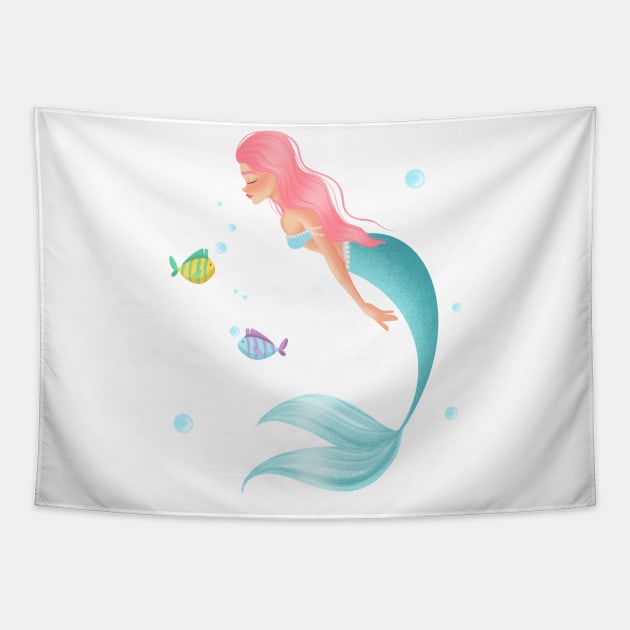 Mermaid Tapestry by Snowdrop Arts