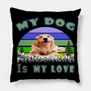 Dogs loves Pillow