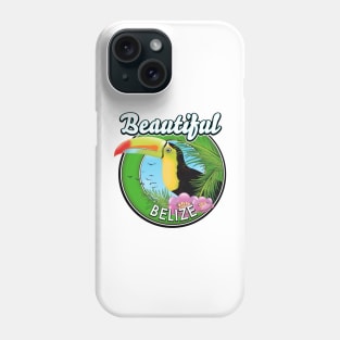 Beautiful Belize retro toucan logo Phone Case