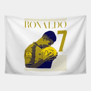 Cristiano ronaldo its yellow Tapestry