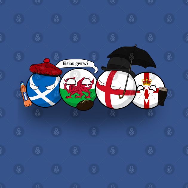 Discover Polandball - Uk Family Portrait - Northern Ireland - T-Shirt