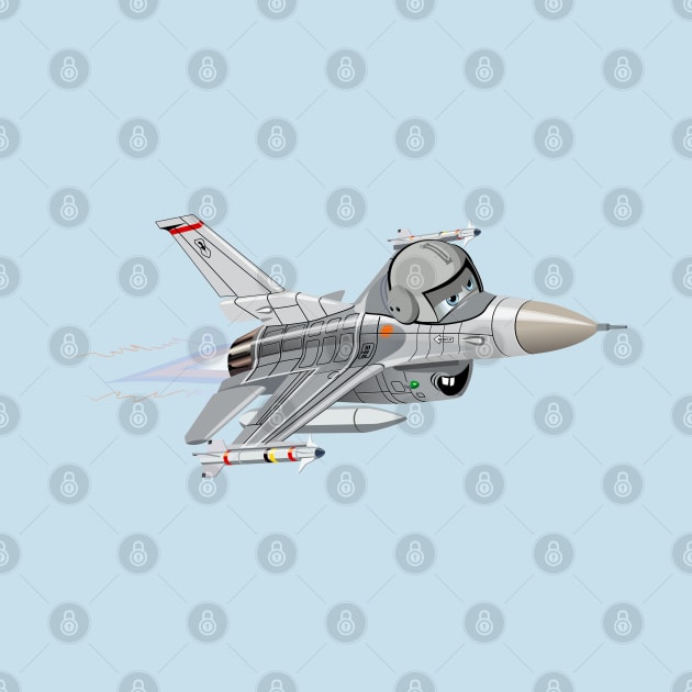 Cartoon Fighter Plane by Mechanik