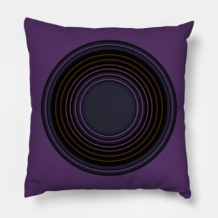 Focused dark retro purple Pillow