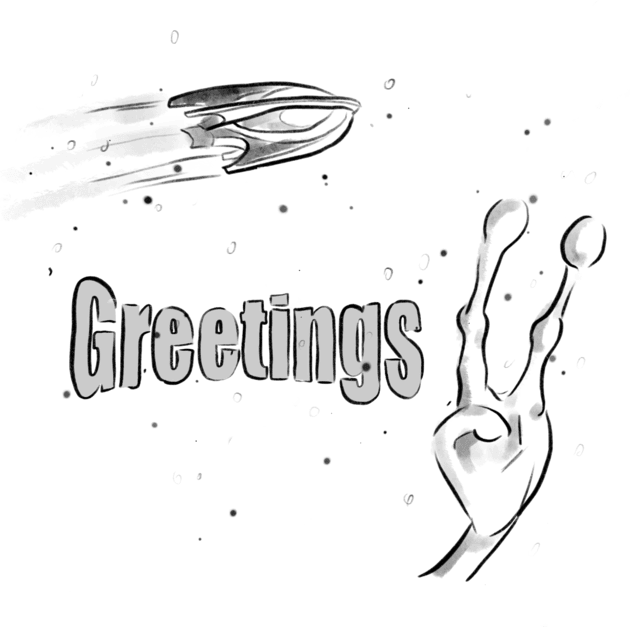 Greetings Kids T-Shirt by LiviaDesigns