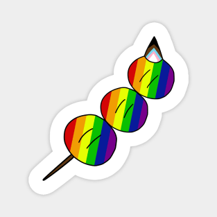 Pride month all inclusive flag LGBTQ+ Dango Magnet