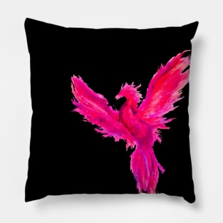 pink phoenix Pillow