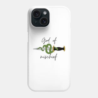 god of mischief dagger with snake Phone Case