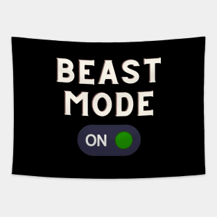 Beast Mode on in gym Tapestry