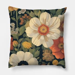 Floral Art Pattern Pillow