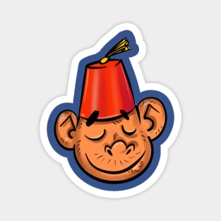 Fez Monkey Magnet