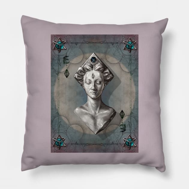 Ethereum card, Spiritual, Divine Feminine Fantasy art Pillow by Lotusalchemy