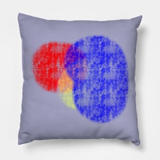 Abstract with primary colors Pillow