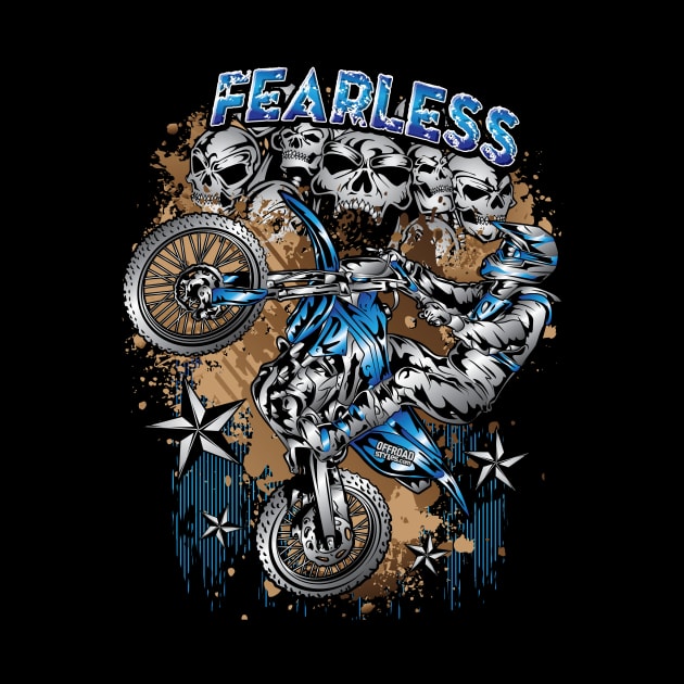 BLUE FEARLESS BIKER by OffRoadStyles