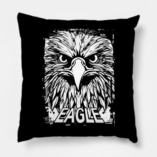 Eagle black and white Pillow