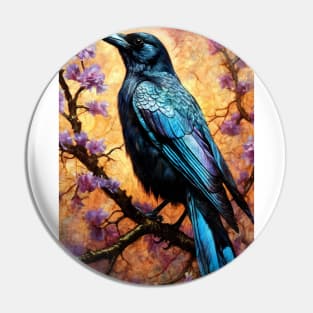 Crow bird painting colors art #crow Pin