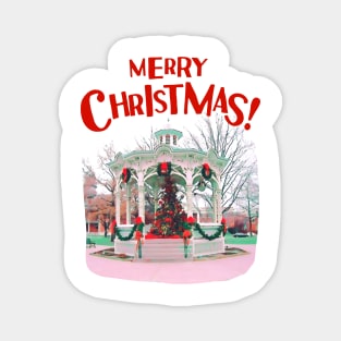 Merry Christmas - Christmas Tree - Gazebo Magnet