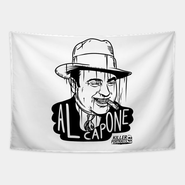 Al Capone Killer Portratis Tapestry by Luis Angel Nunez