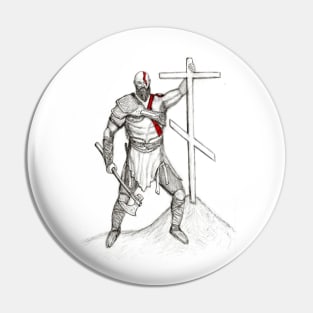 Kratos with cross Pin