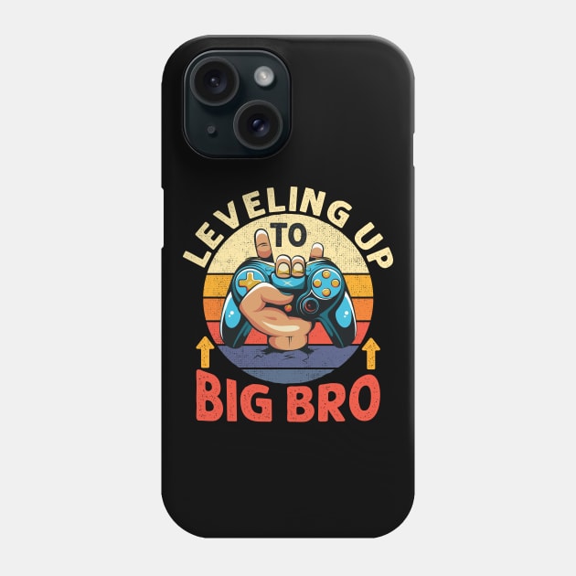 Leveling Up to Big Bro Video Gamer Promoted to Big Brother Boy Phone Case by DenverSlade