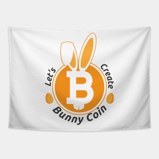 Bitcoin Bunny Coin Funny Easter Egg Cryptocurrency Tapestry