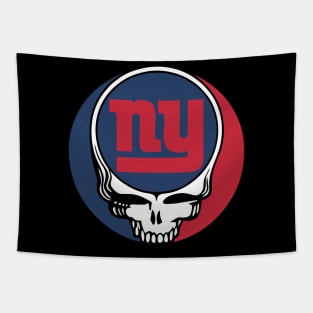 Ny Giants Skull - Football Team 2024 Tapestry