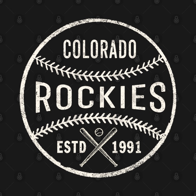 Vintage Colorado Rockies by Buck Tee Originals by Buck Tee