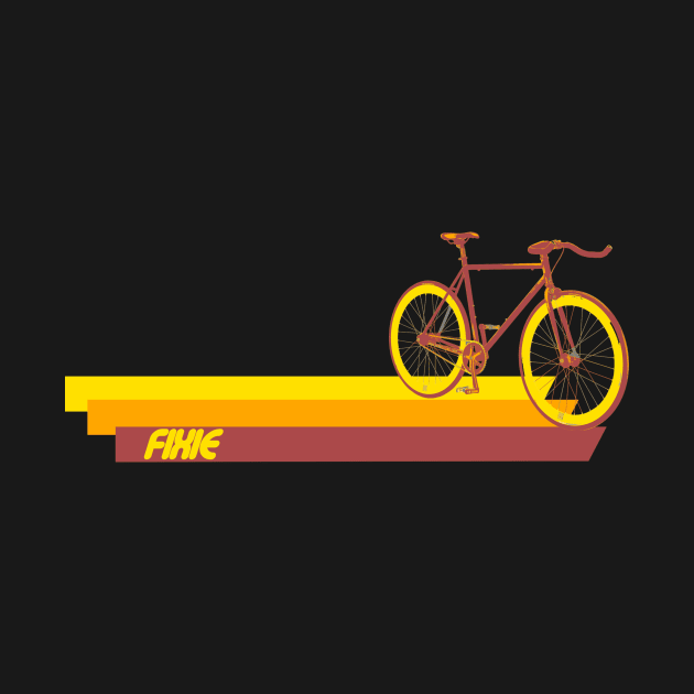 Fixie Retro Stripes by SimonBreeze