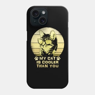 My Cat Is Cooler Than You Bling Cool Phone Case