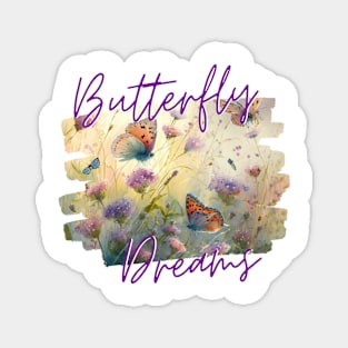 Cloudy Butterfly Dreams Magnet