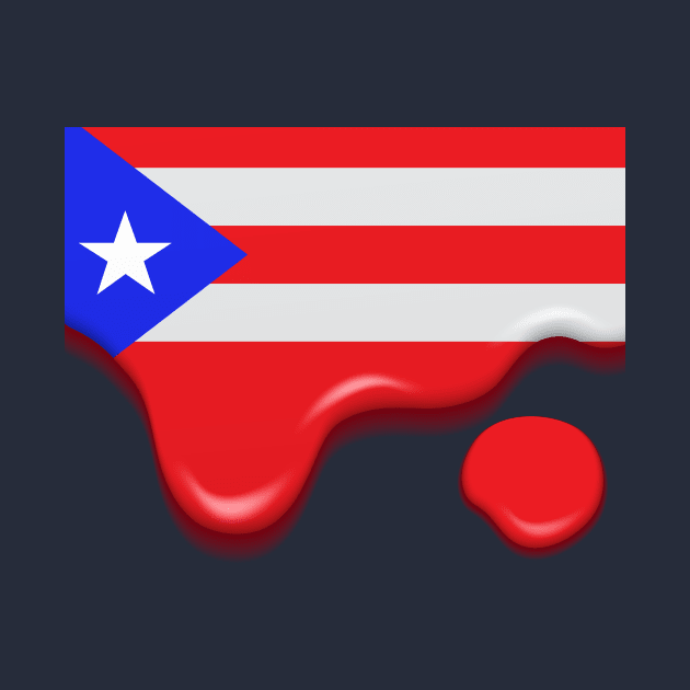 Drip Puerto Rico flag by lilyvtattoos