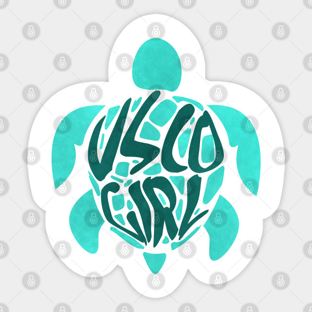 Vsco Girl Turtle Vsco Girl Turtle Sticker Teepublic