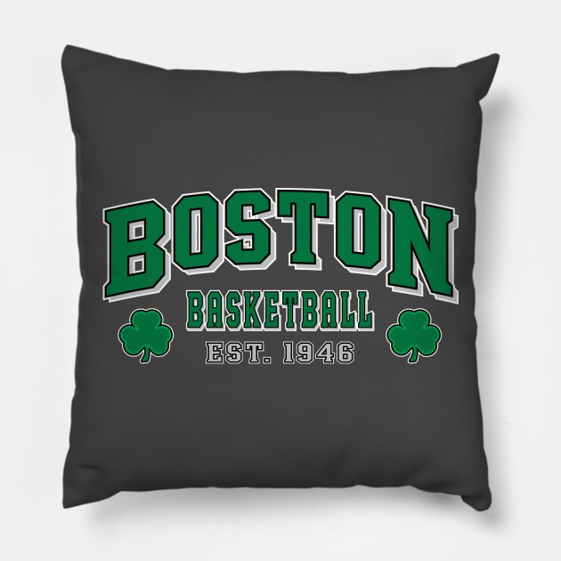 Celtics 2017 Graphic 1 Pillow by bkumm66
