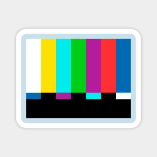 Color bars tv Magnet