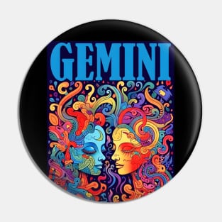 Gemini Zodiac Sign Pin