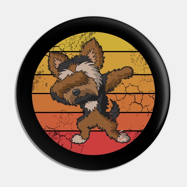 Retro Shih Tzu Dog Pin by E