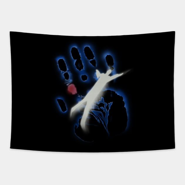 The X-Files Spooky Handprint Tapestry by NerdShizzle
