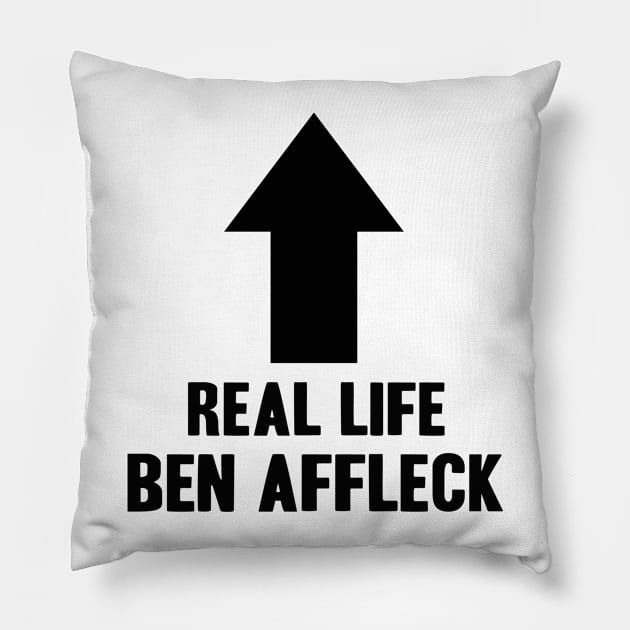 Alex Daniels Real Life Ben Affleck Pillow by AlexDanielsAGD