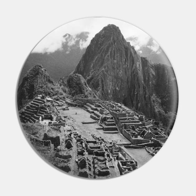 Vintage Machu Pichu Landscape Pin by In Memory of Jerry Frank