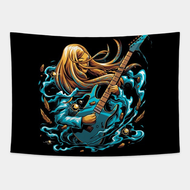 Rock Girl Tapestry by XXLack