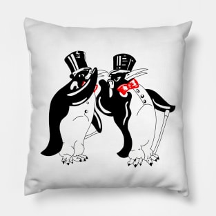 2 double penguin Pillow