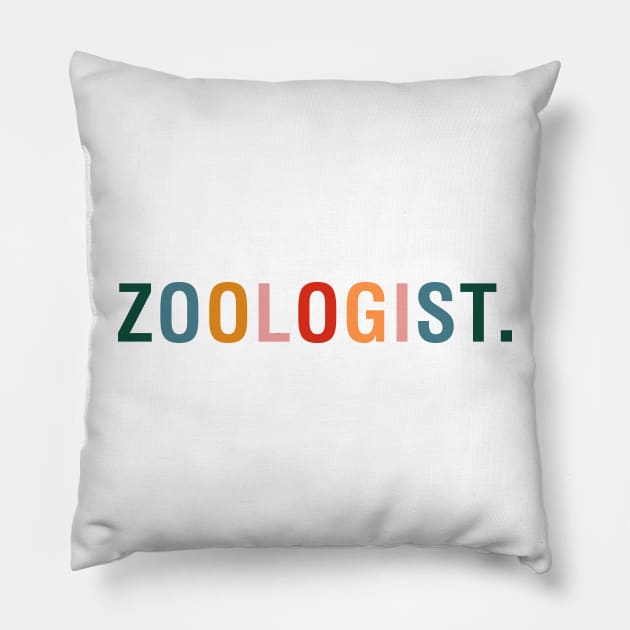 Zoologist Pillow by CityNoir