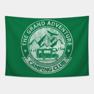 The Grand Adventure Camping Club Apparel Tapestry