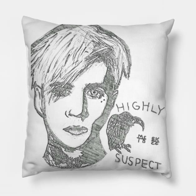 HIGHLY SUSPECT Pillow by Paopu44