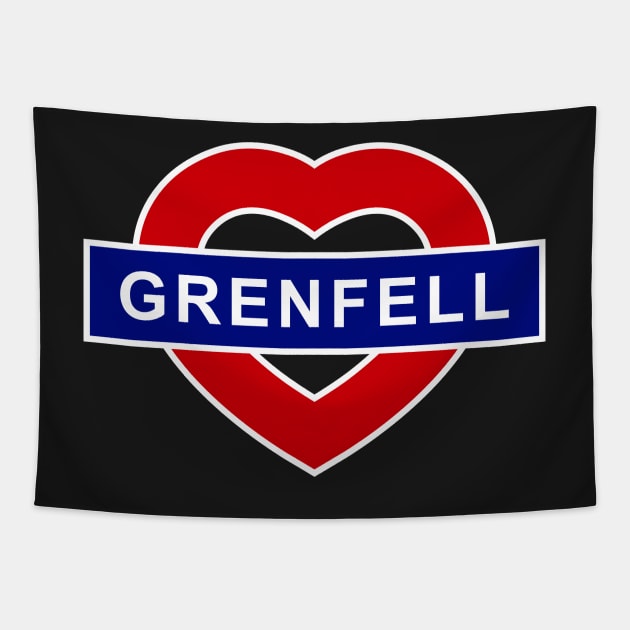 love grenfell Tapestry by superkwetiau