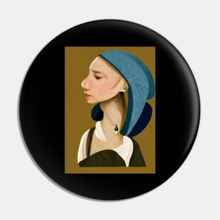 Girl with a Pearl Earring Pin