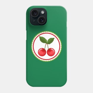 Cherry Fruits Emblem Phone Case