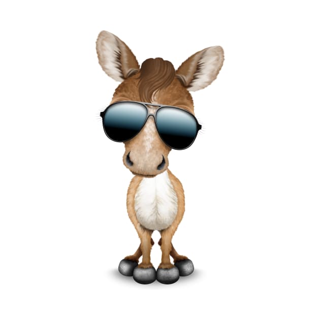 Cute Baby Pony Wearing Sunglasses by jeffbartels