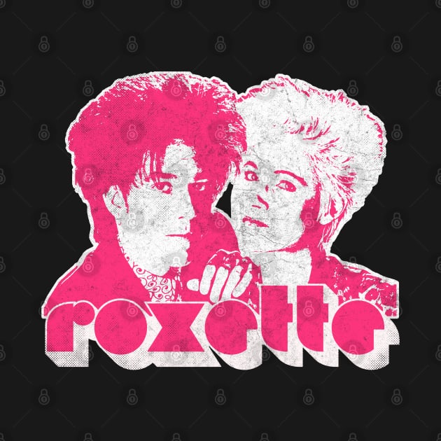 Roxette / Faded Style  Distressed 90s Aesthetic Fan Design by DankFutura